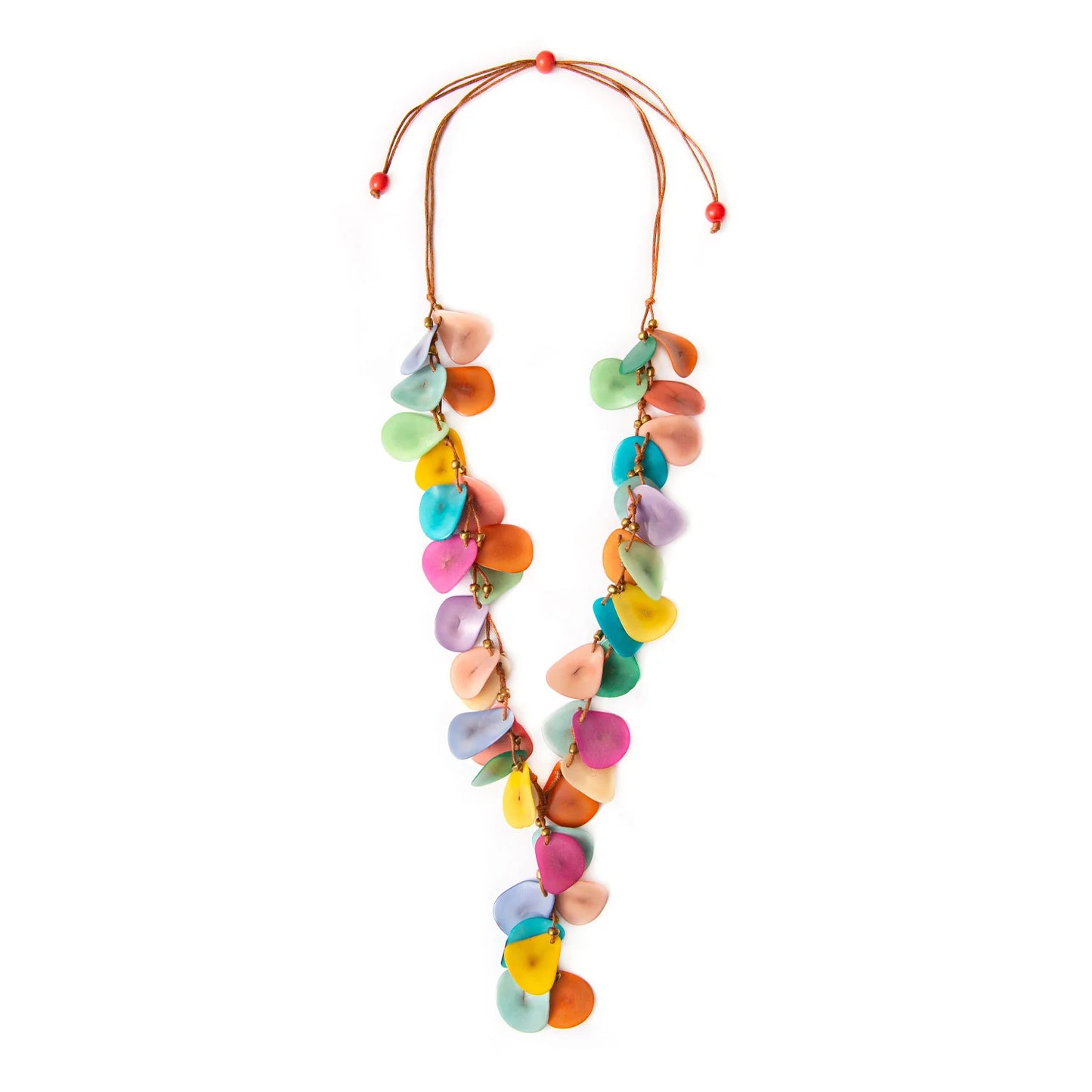 Adjustable Hand Tied Drop Necklace