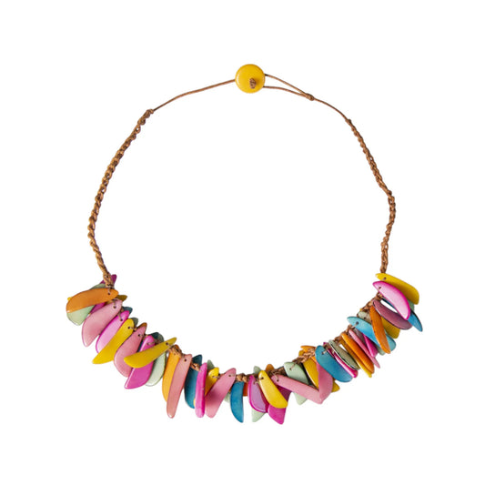 Tagua Chips Drop Necklace (in 3 colors)