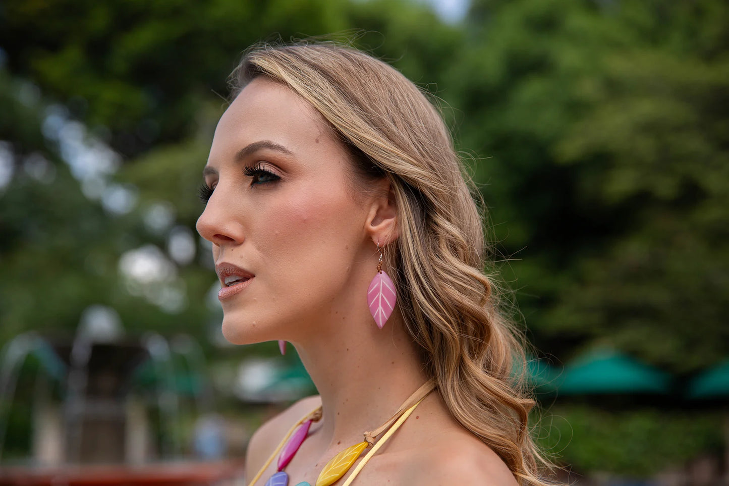 Leaf Imprint Earrings