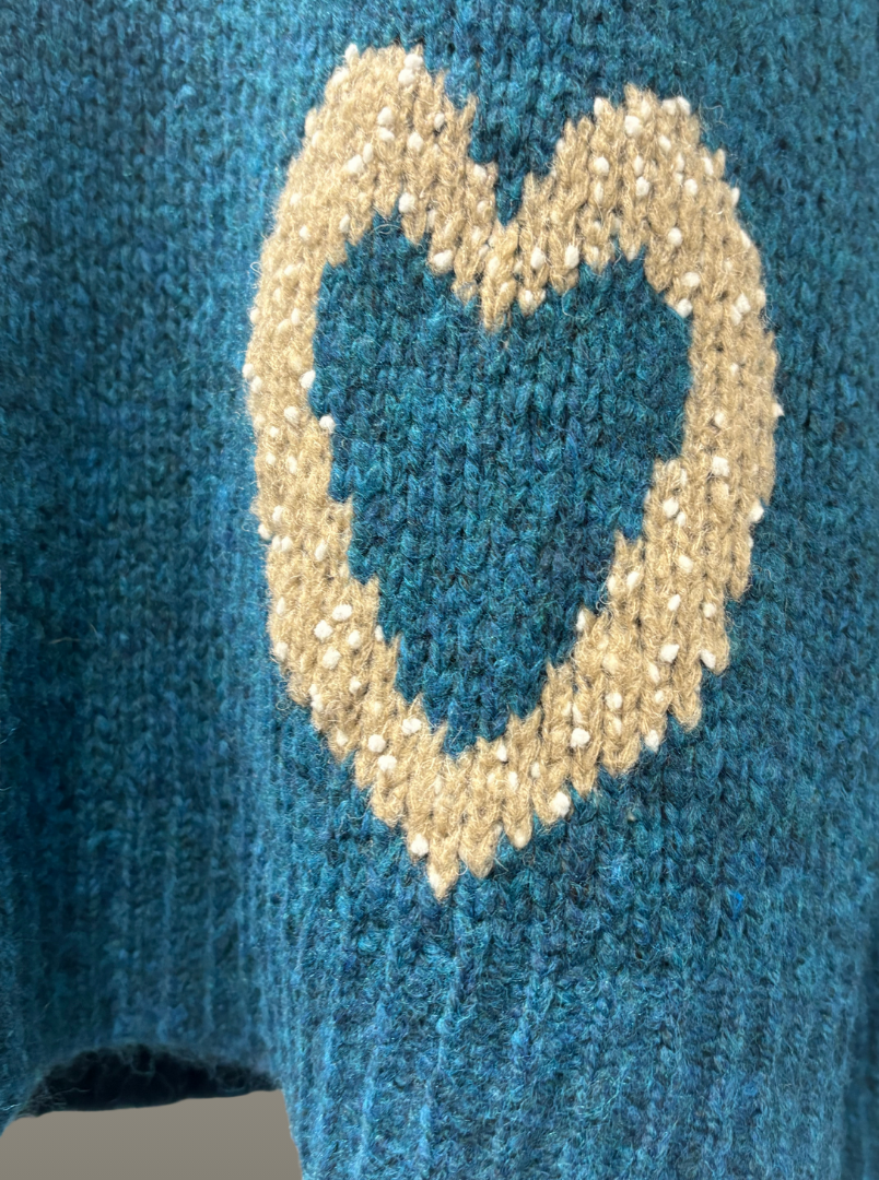 Soft Italian Heart Knit Sweater (in 3 colors)