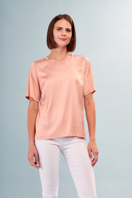 Satin Short Sleeve Tee