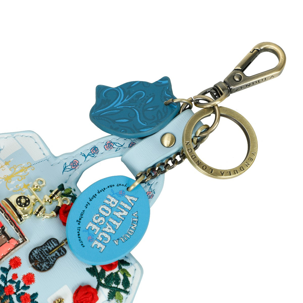 Vendula Vintage Rose Key Charm