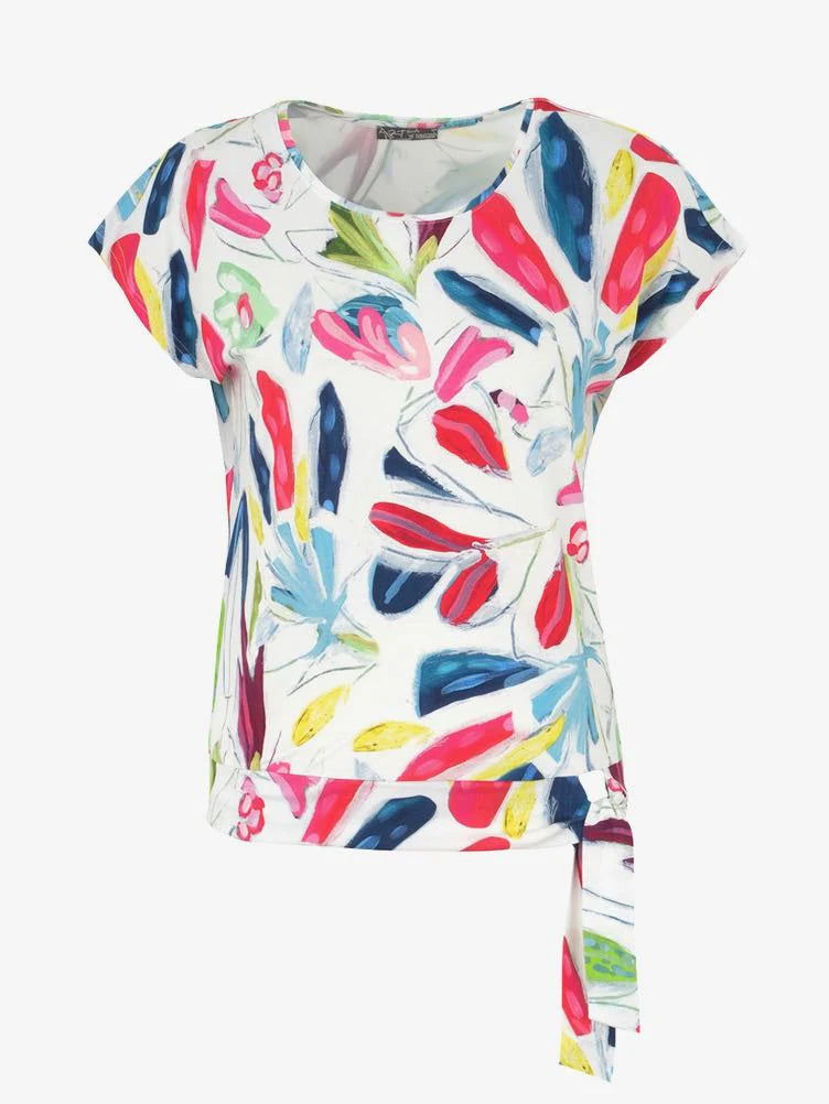 Artist Inspired Knit Top with Side Tie