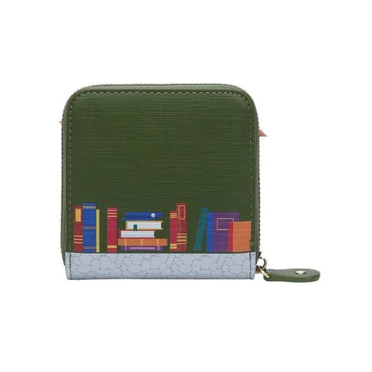 The Old Bookshop - Green Edition - Square Wallet