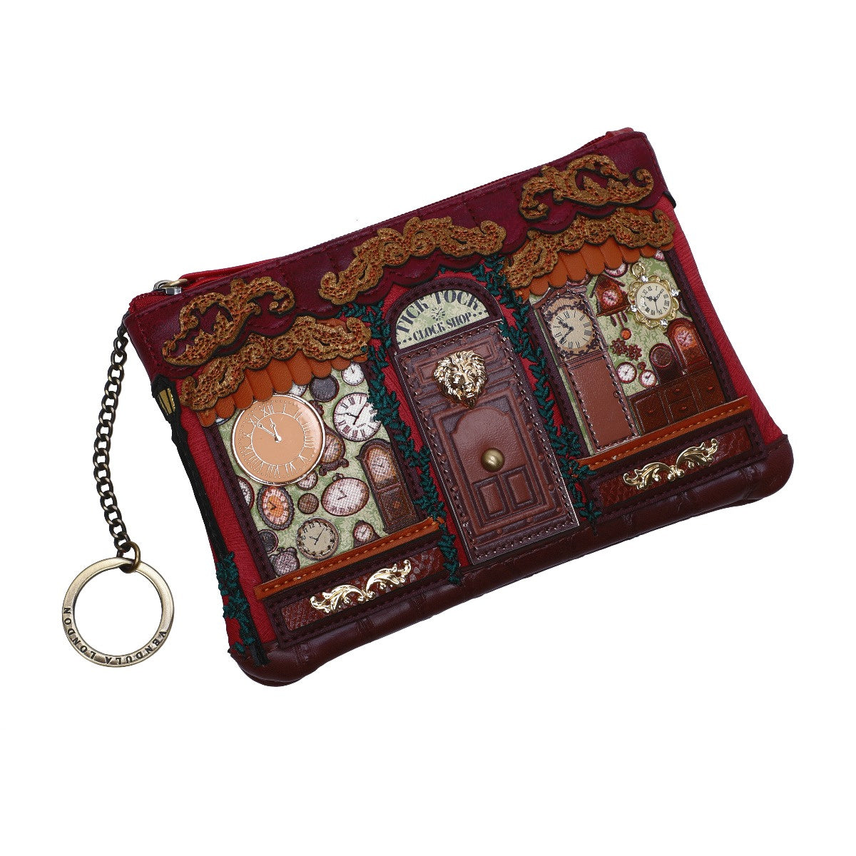 Tick Tock Shop Zipper Coin Purse
