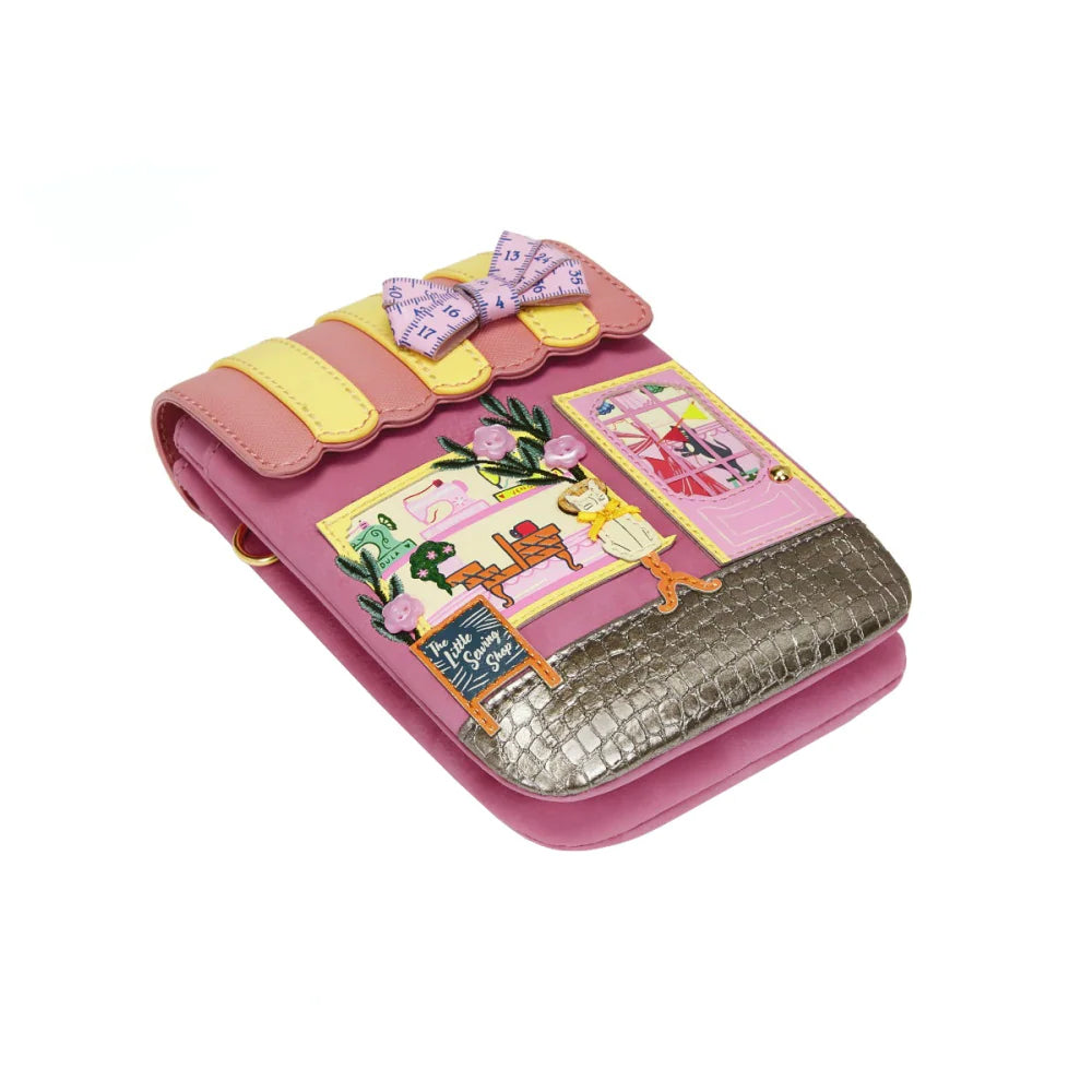 Sewing Shop - Raspberry Edition Phone Pouch