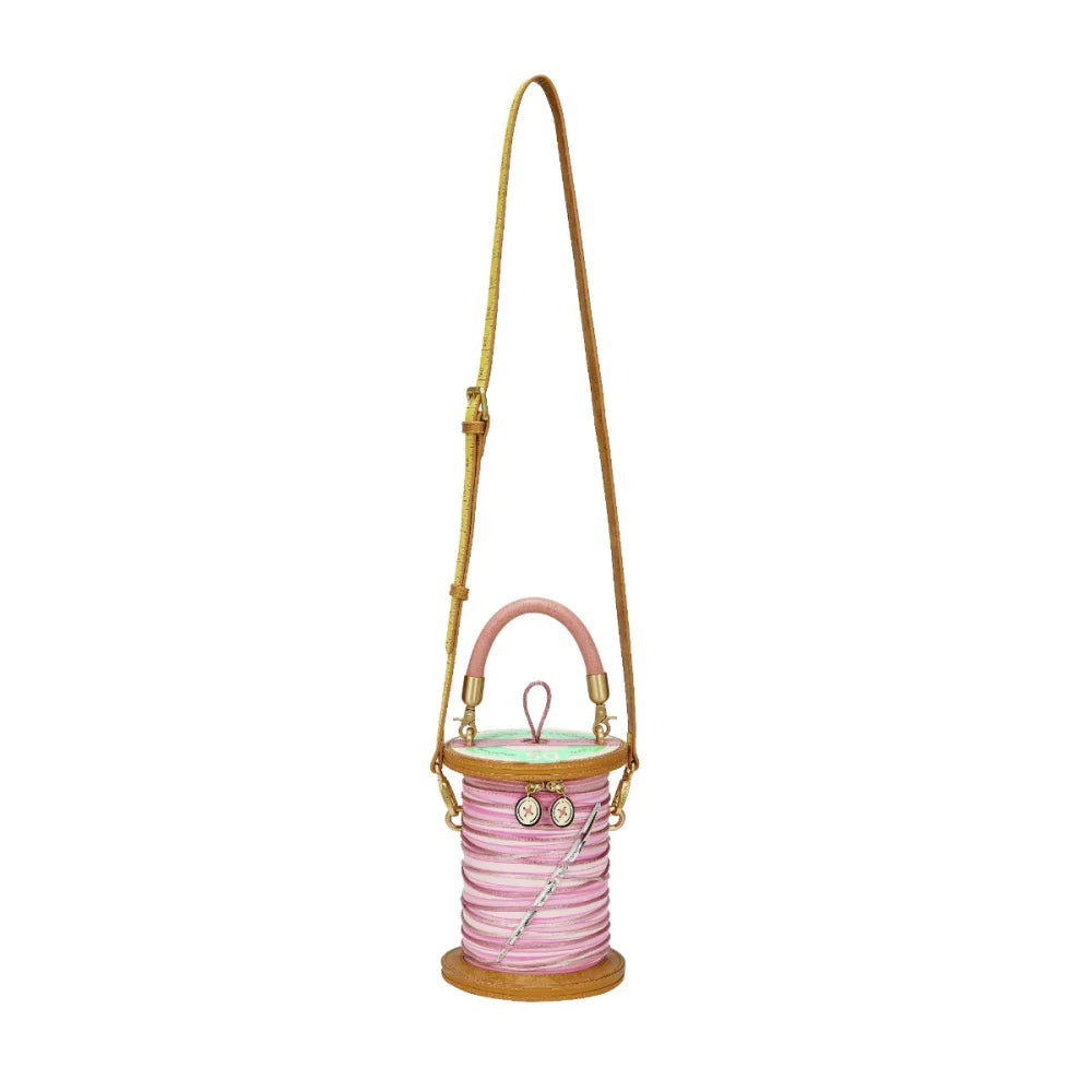 Sewing Shop - Raspberry Edition Cotton Reel Bag