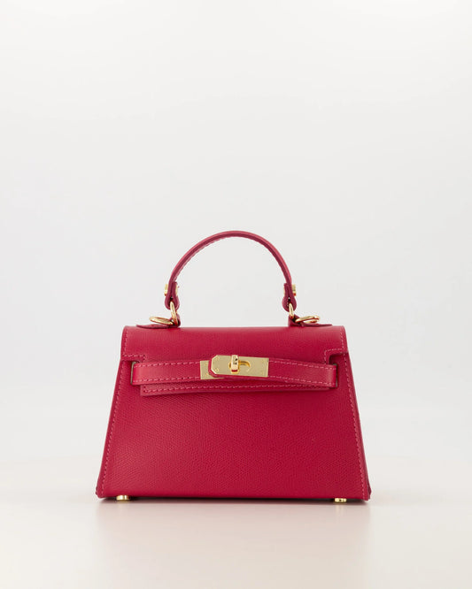 Twist Lock Leather Handbag (in 3 colors)