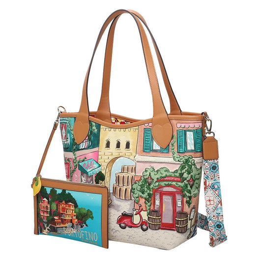 Viva Italia Postcard Reversible Tote