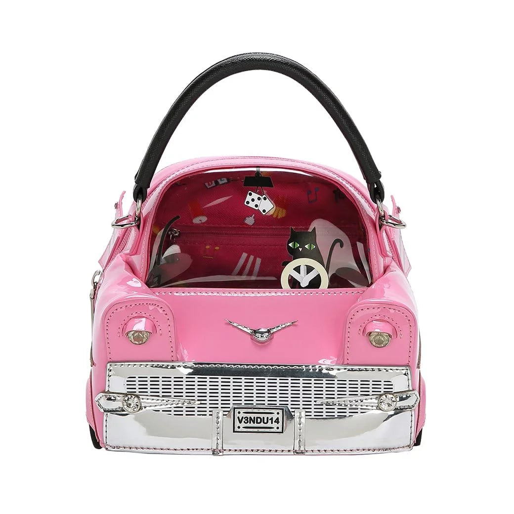 Kitty's Drive In Movie - Catablanca Cattilac Top-Handle Bag
