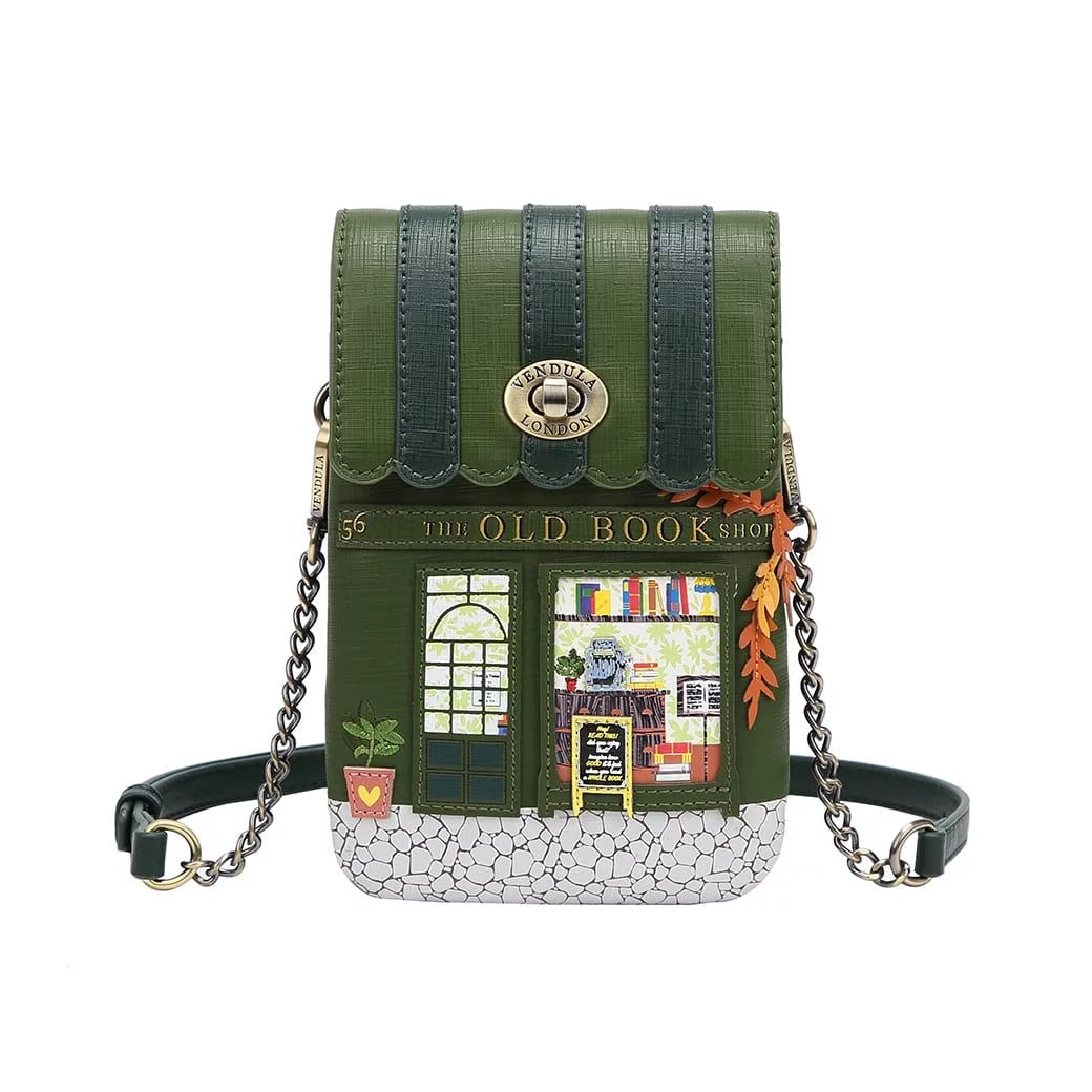 The Old Bookshop - Green Edition - Phone Pouch