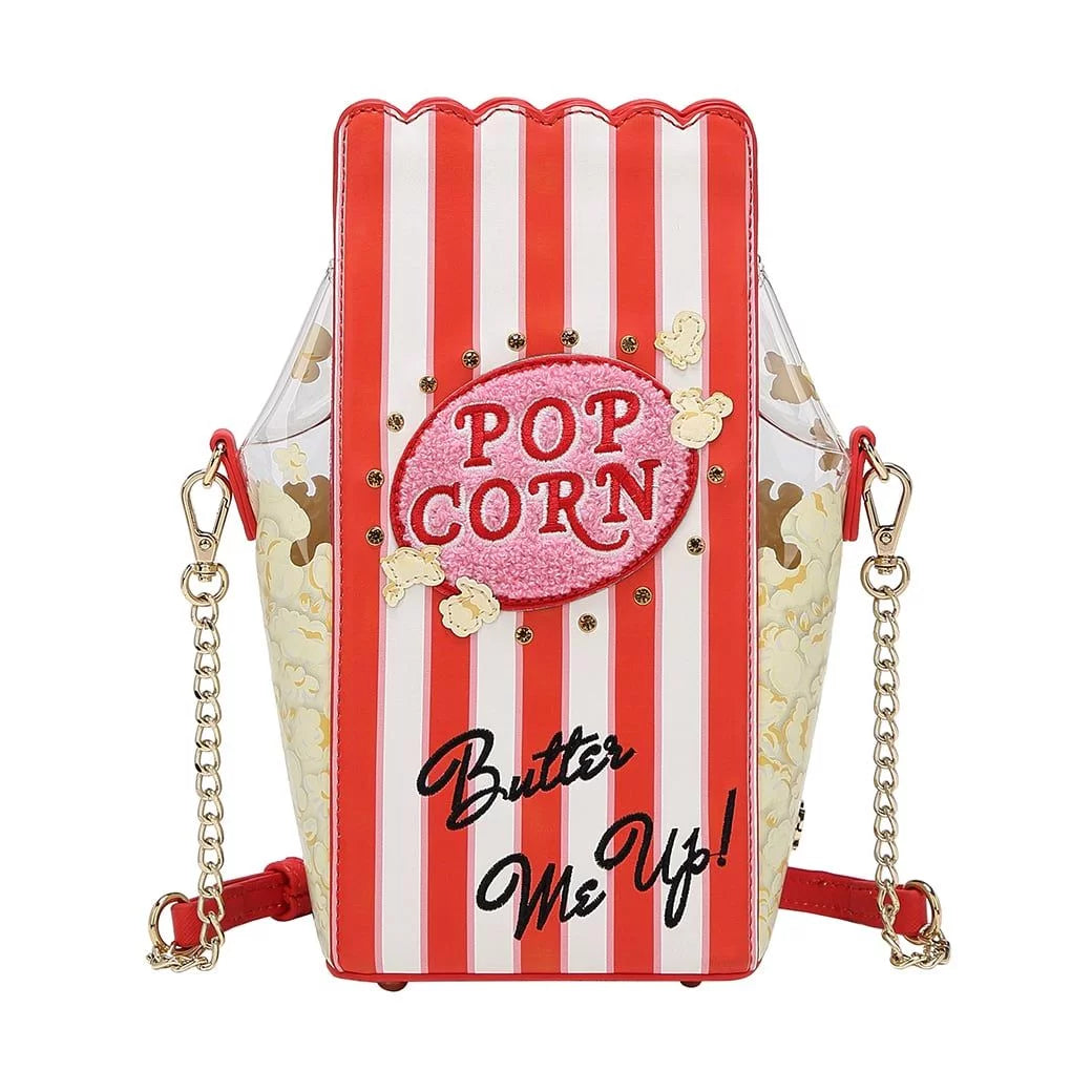 Kitty's Drive In Movie - Catablanca Popcorn Crossbody Bag