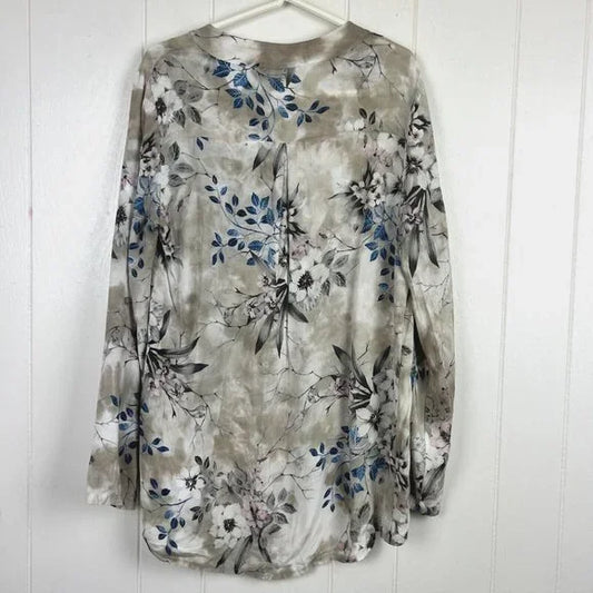 Long Sleeve Floral Blouse