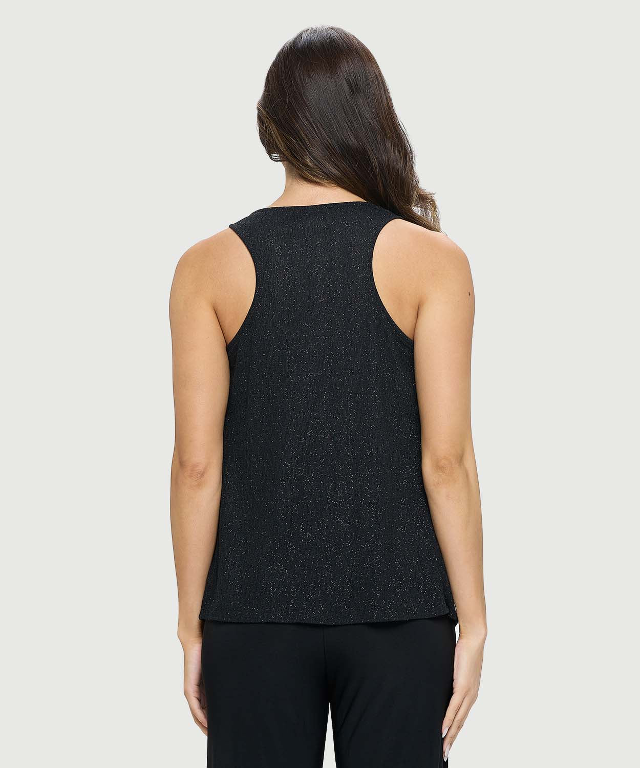 Sparkle Racerback Cowl Top