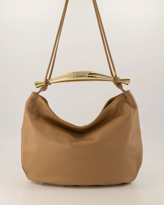 Gold Accent Handle Bag (in 3 colors)
