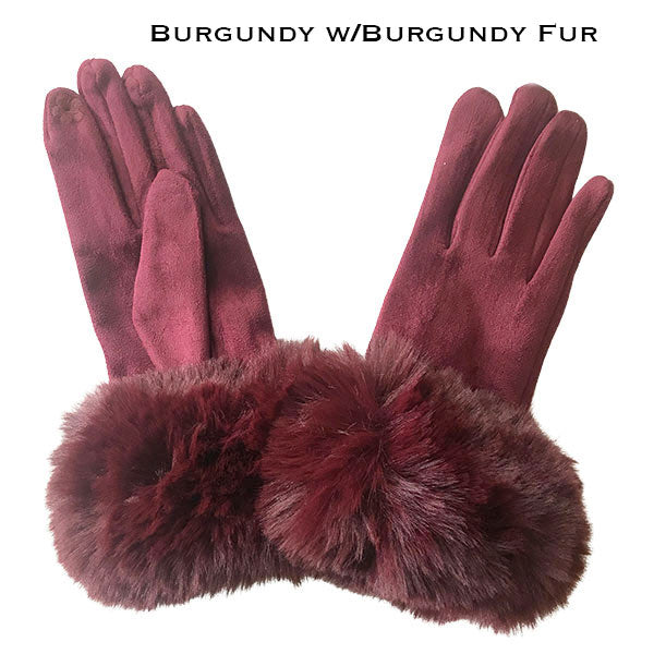 Realistic Faux Fur Gloves (in 16 colors)
