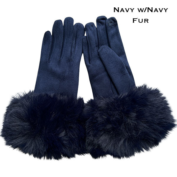 Realistic Faux Fur Gloves (in 16 colors)