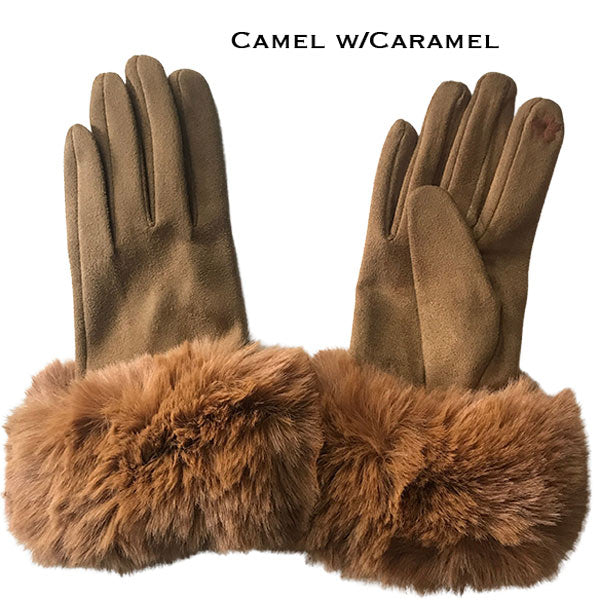 Realistic Faux Fur Gloves (in 16 colors)