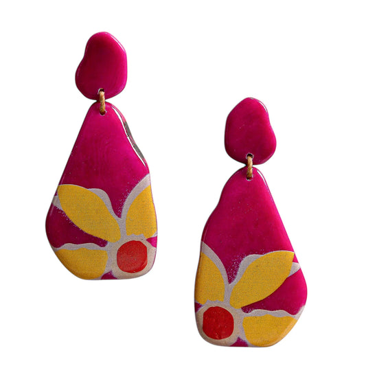 Artisan Bloom Drop Earrings (in 2 colors)