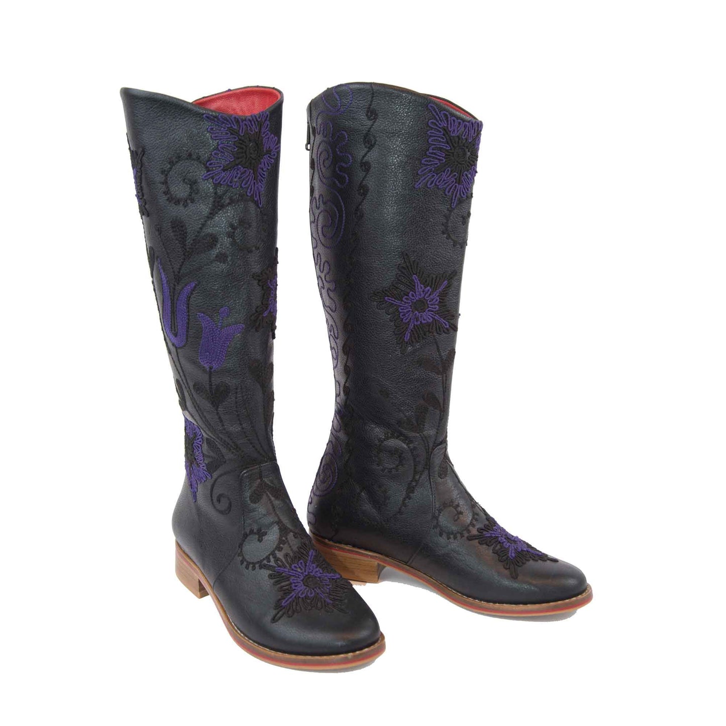 Gypsy Tall Embroidered Leather 2
