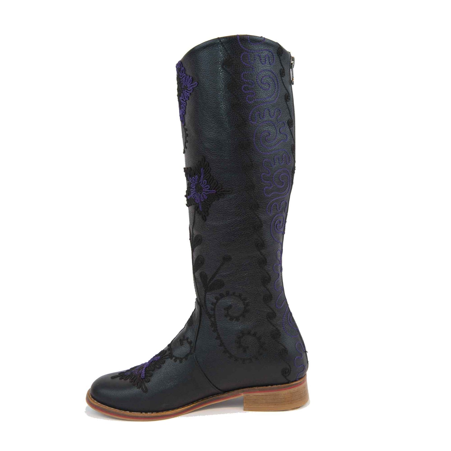Gypsy Tall Embroidered Leather 2