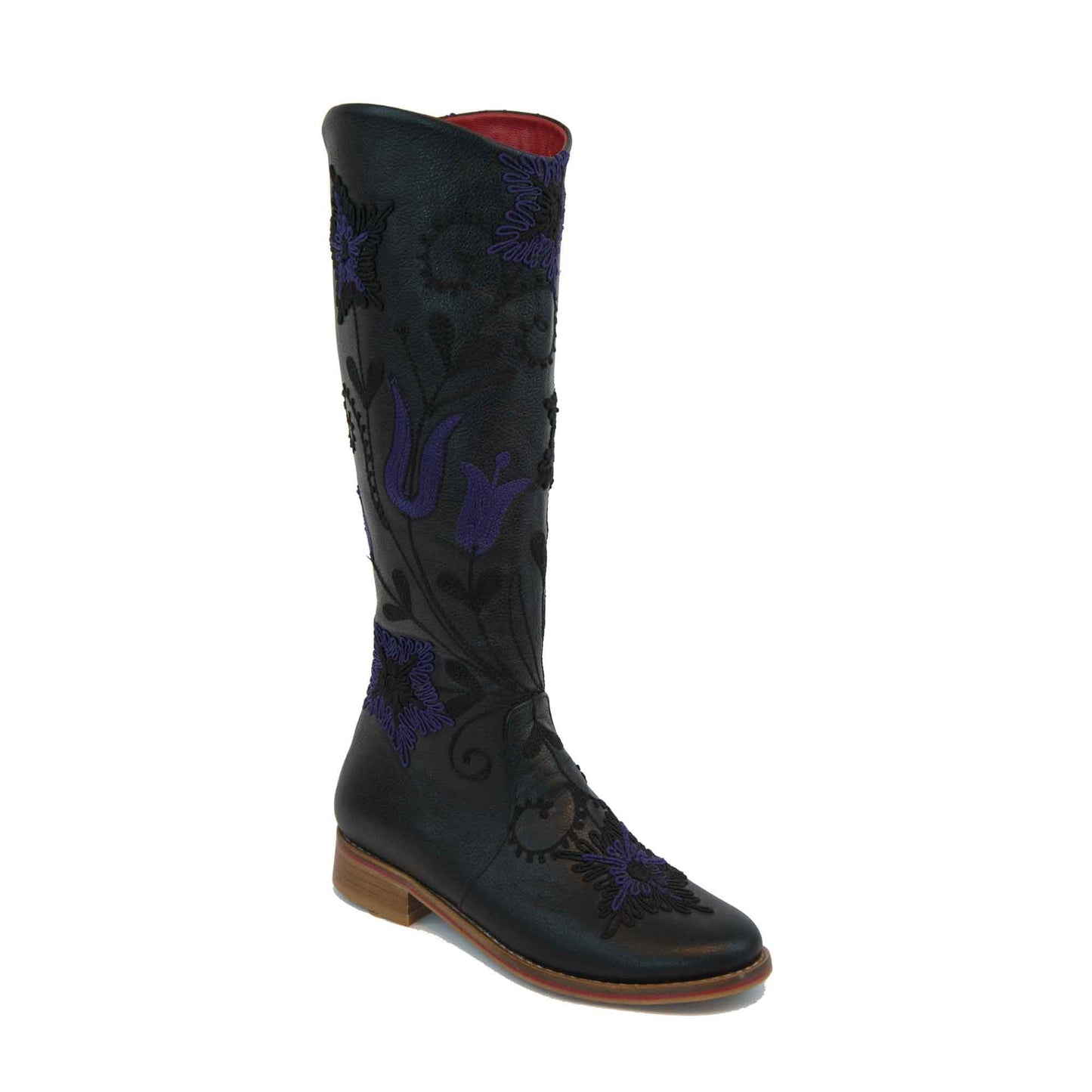 Gypsy Tall Embroidered Leather 2