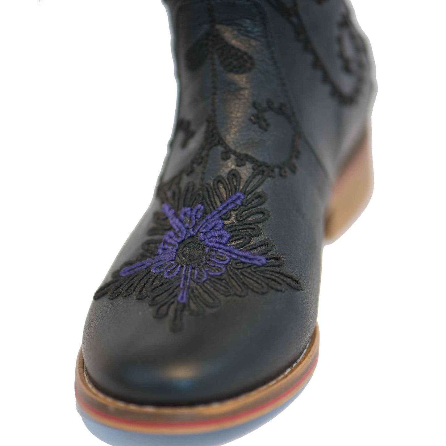 Gypsy Tall Embroidered Leather 2