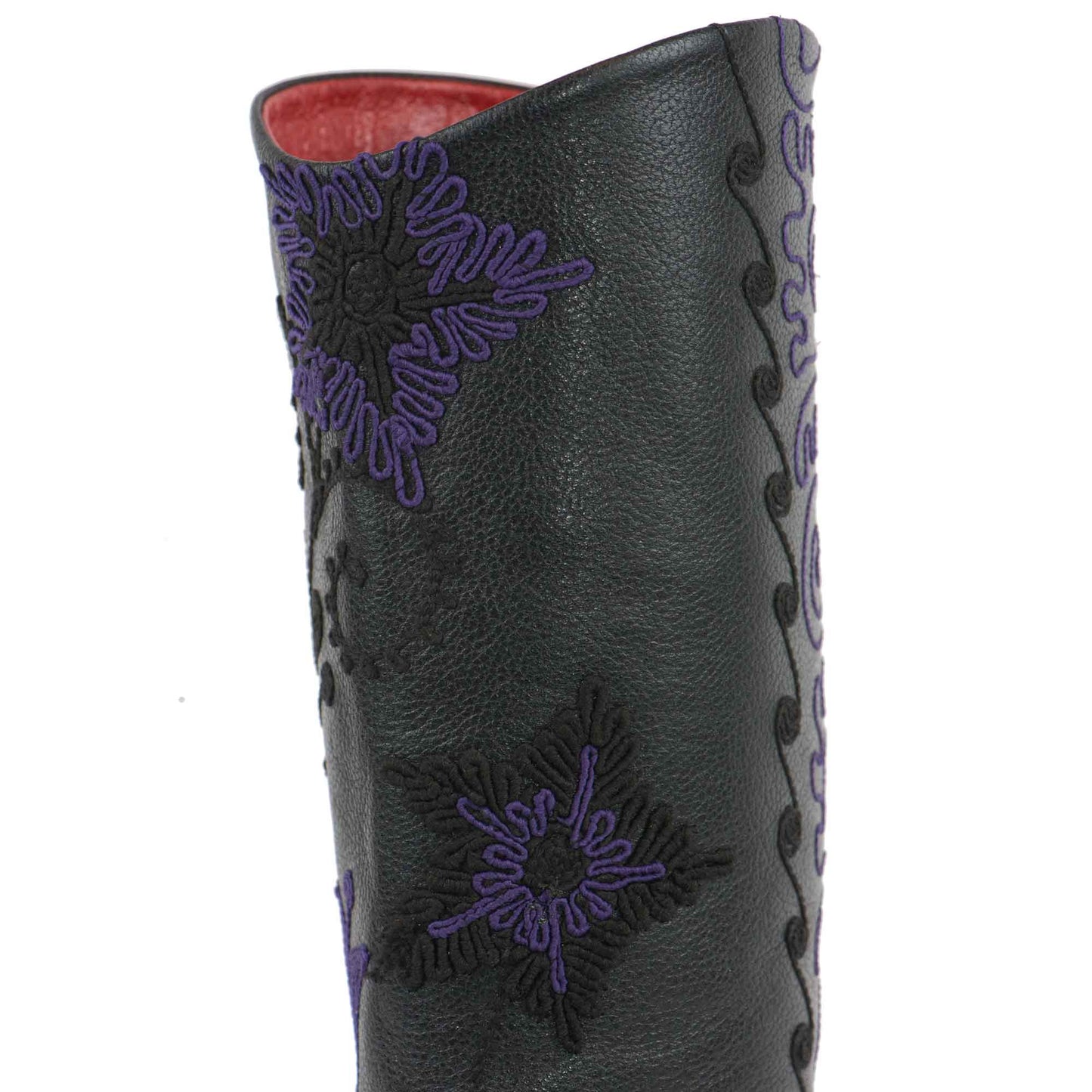Gypsy Tall Embroidered Leather 2