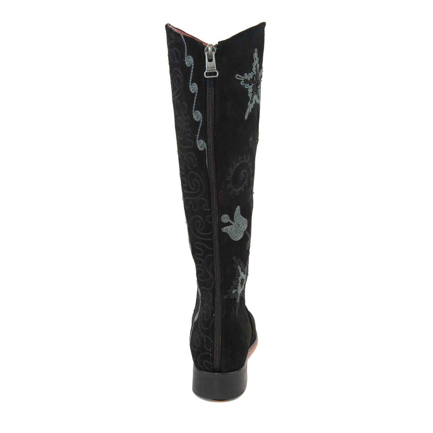 Gypsy Tall Embroidered Brushed Leather