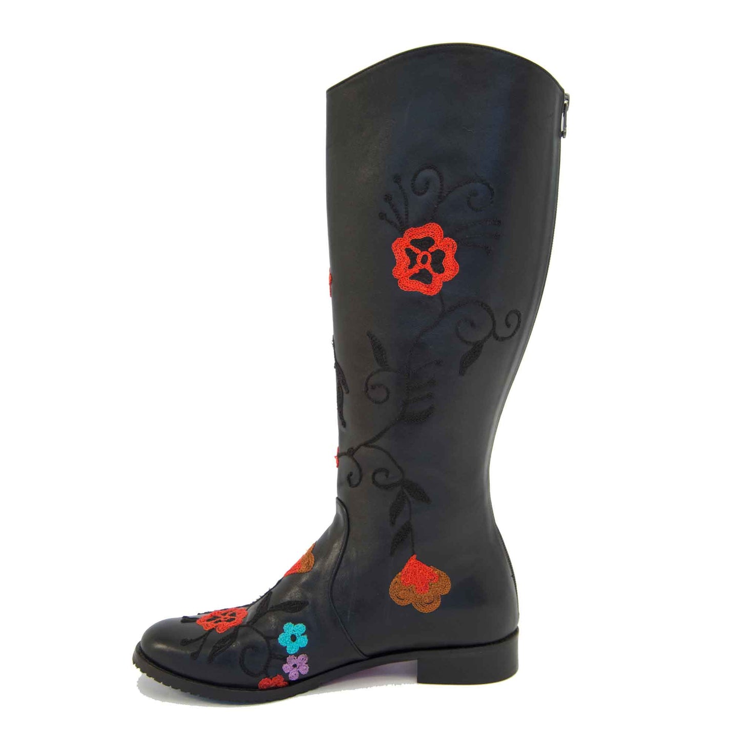 Gypsy Tall Embroidered Leather 3