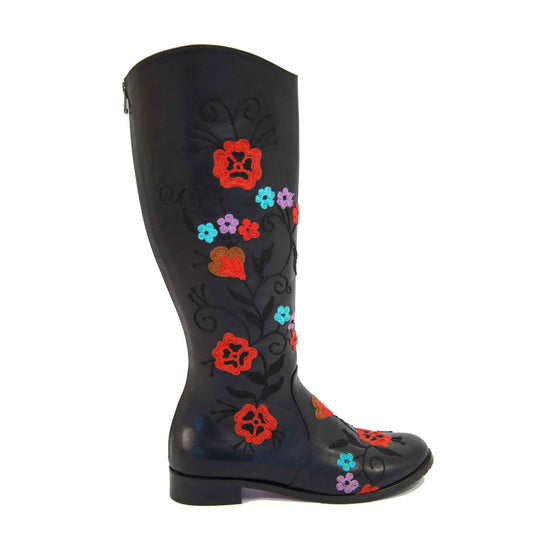 Gypsy Tall Embroidered Leather 3