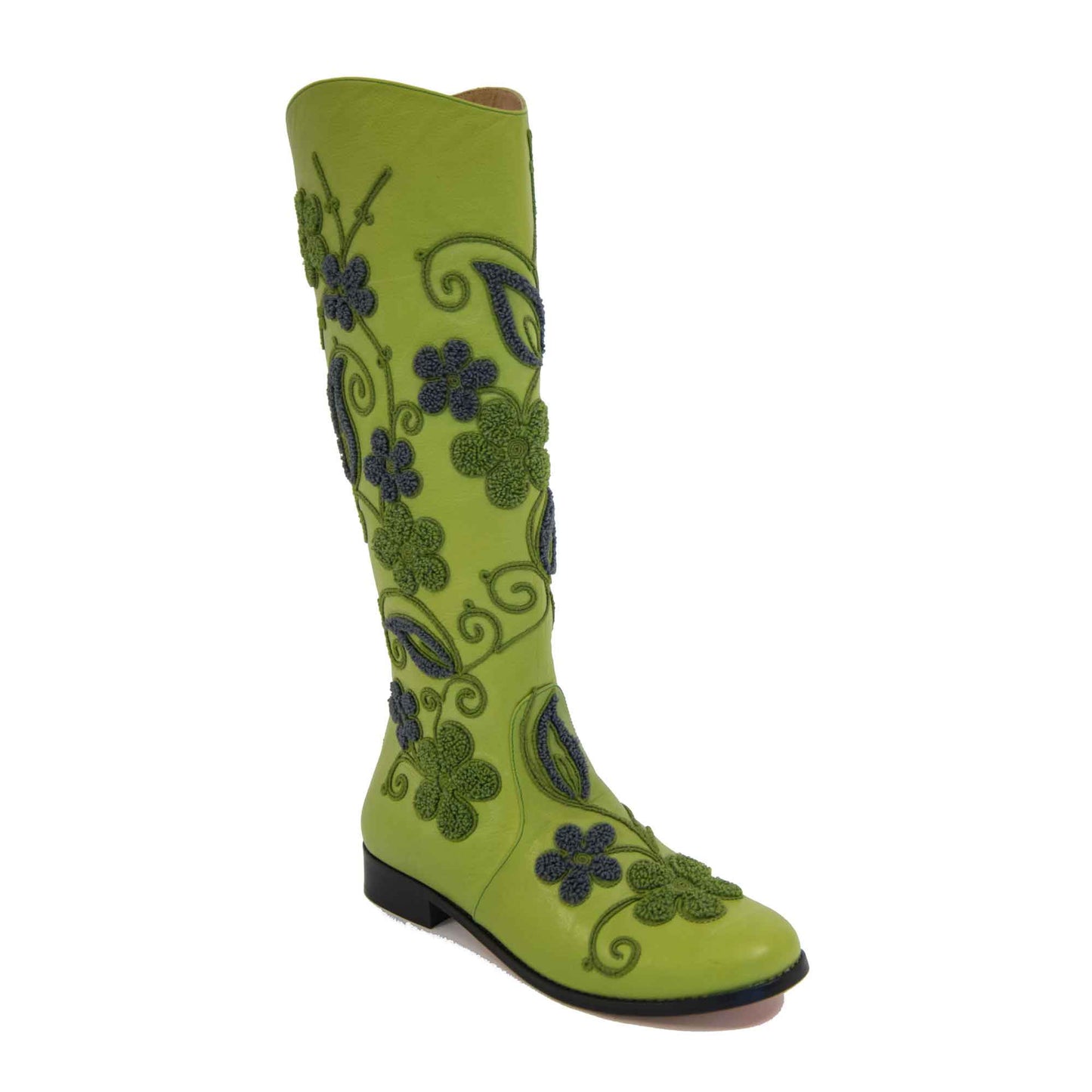 Gypsy Tall Embroidered Leather 4
