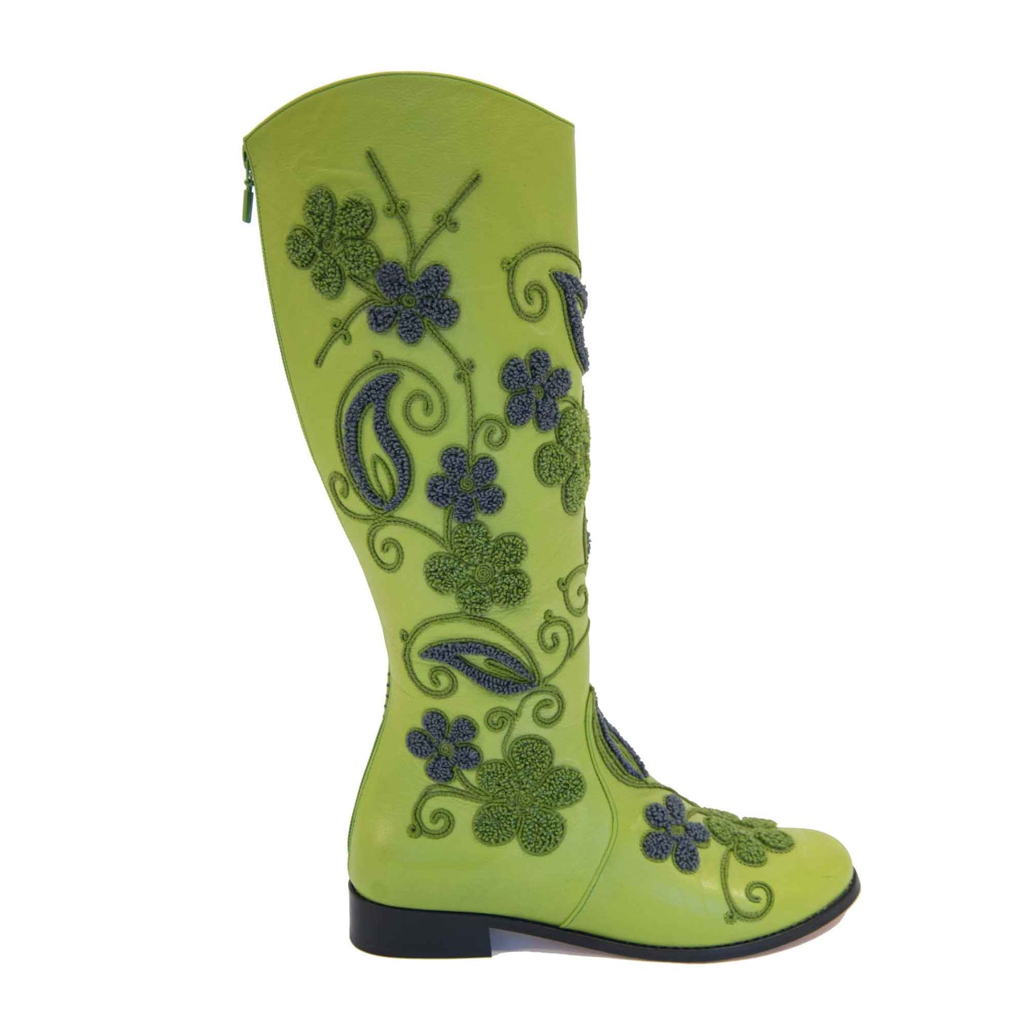 Gypsy Tall Embroidered Leather 4
