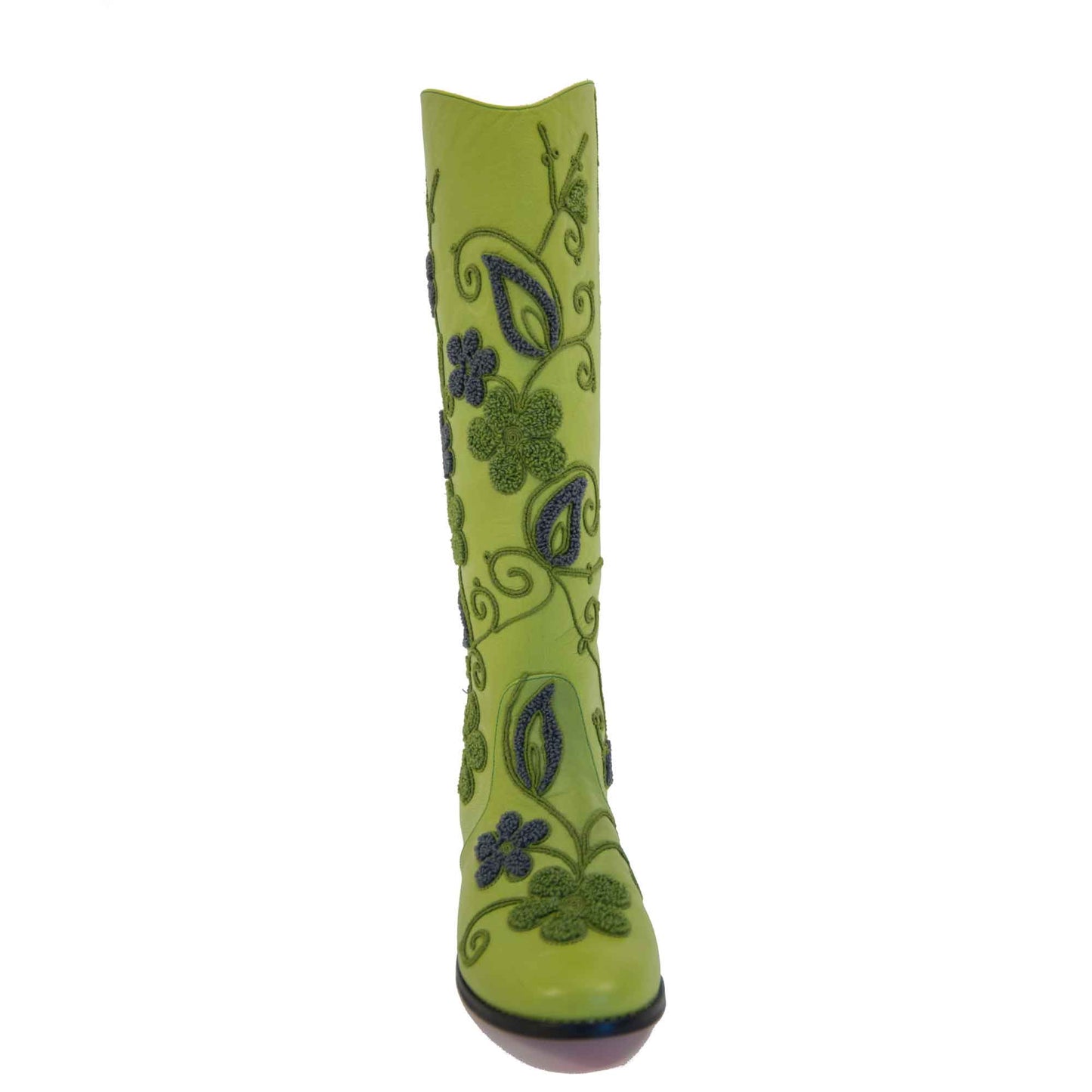 Gypsy Tall Embroidered Leather 4