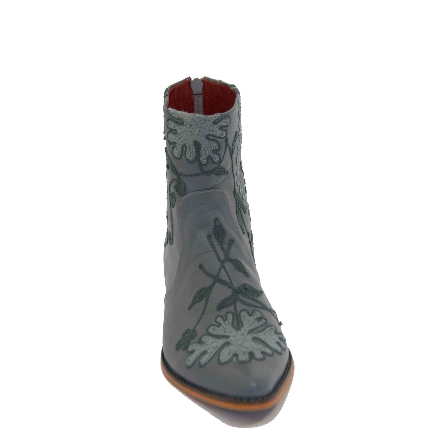 Cowgirl Short Embroidered Leather