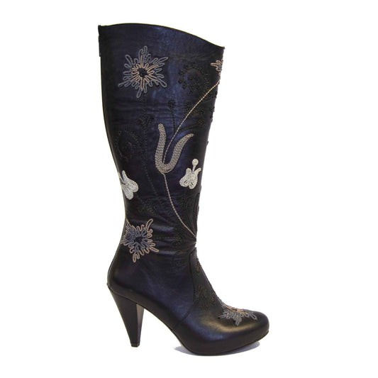 Trixi Tall Embroidered Leather 1