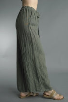 Waist Tied Linen Pants