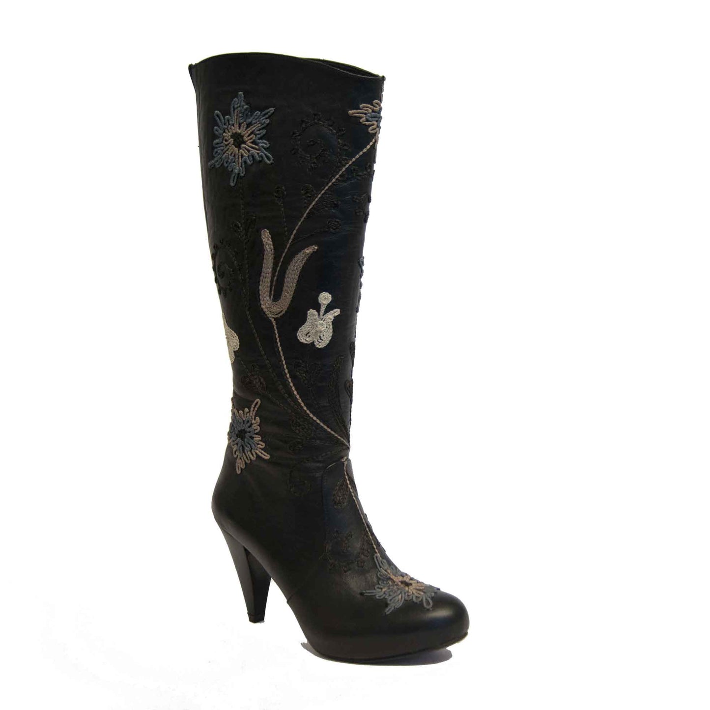 Trixi Tall Embroidered Leather 1
