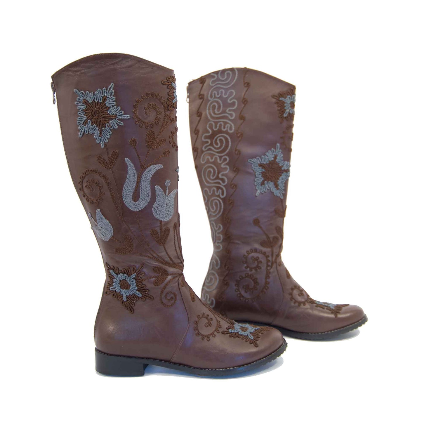 Gypsy Tall Embroidered Leather 2