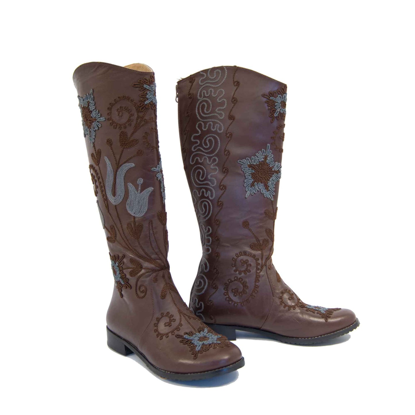 Gypsy Tall Embroidered Leather 2