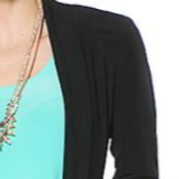 Black Knit Duster Jacket