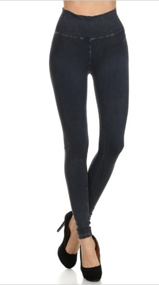 Yoga Leggins Mineral Wash Dye Pants