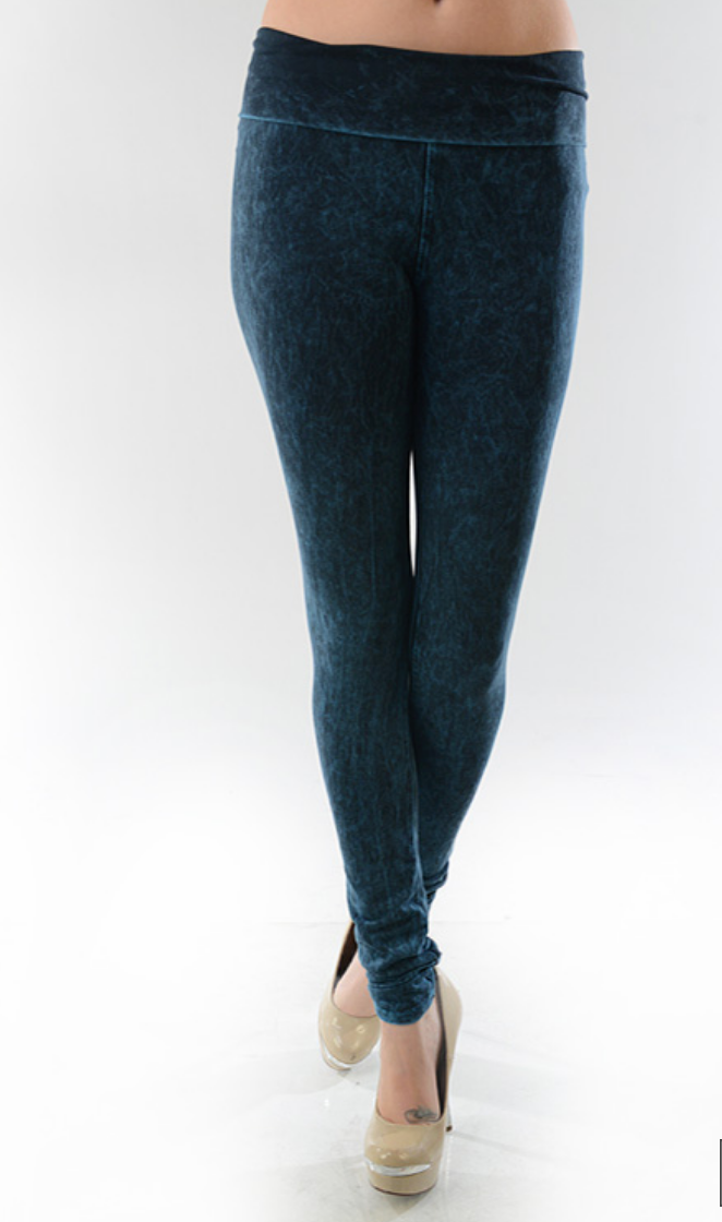 Yoga Leggins Mineral Wash Dye Pants