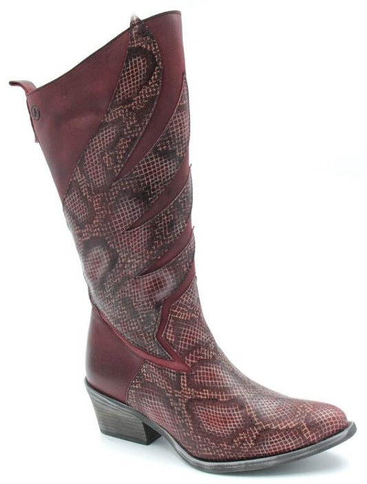 Reptile Wing Wrapped Leather Boot