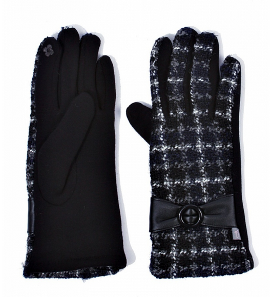 Tweed Plaid Gloves