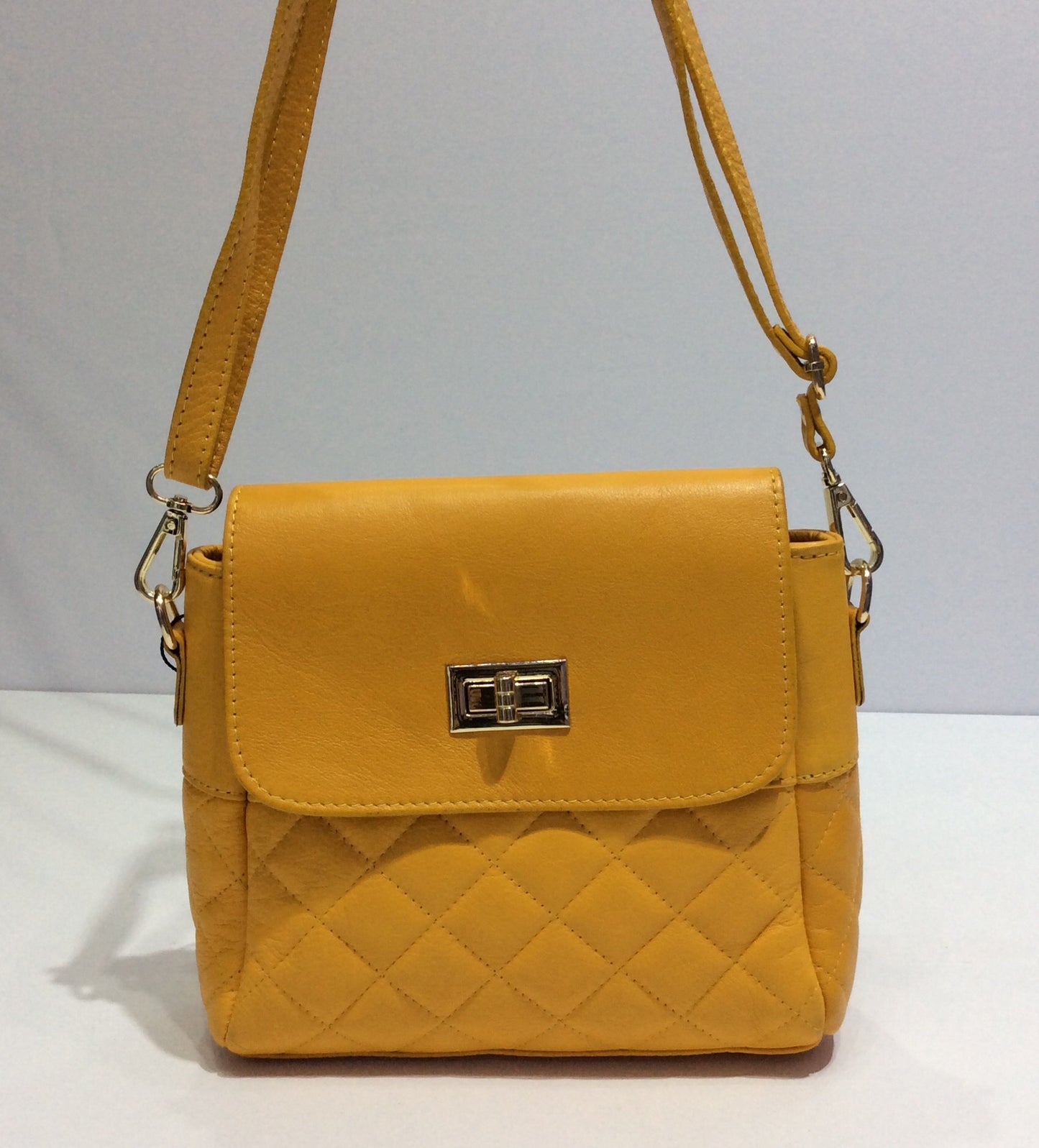 Soft Quilted Italian Leather Purse