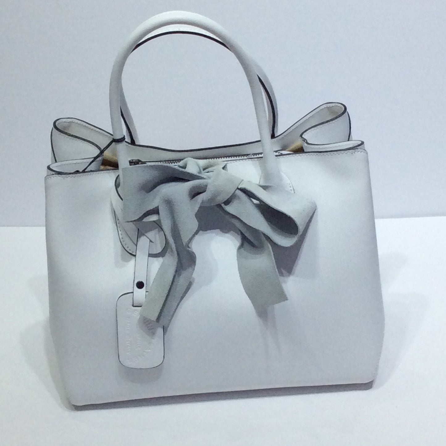 Oversized Italian leather handbag