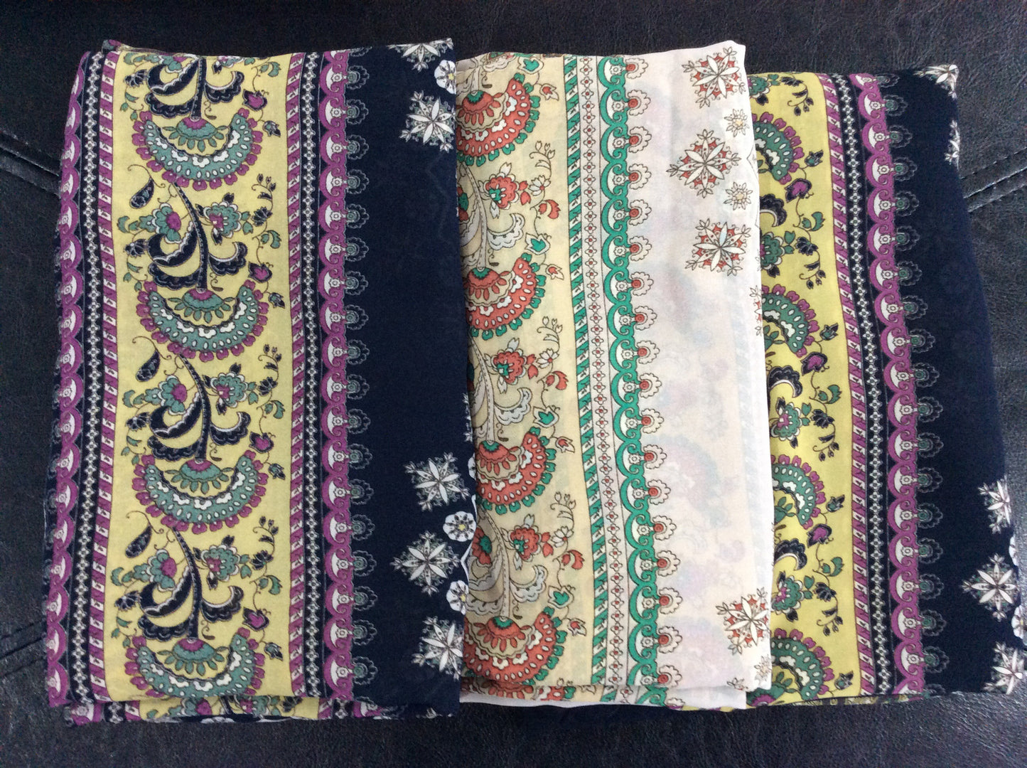 Scarf Square Border Designed