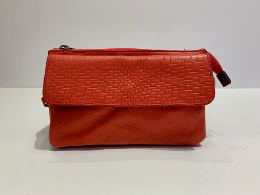 Tri-Pocket Italian Clutch Purse