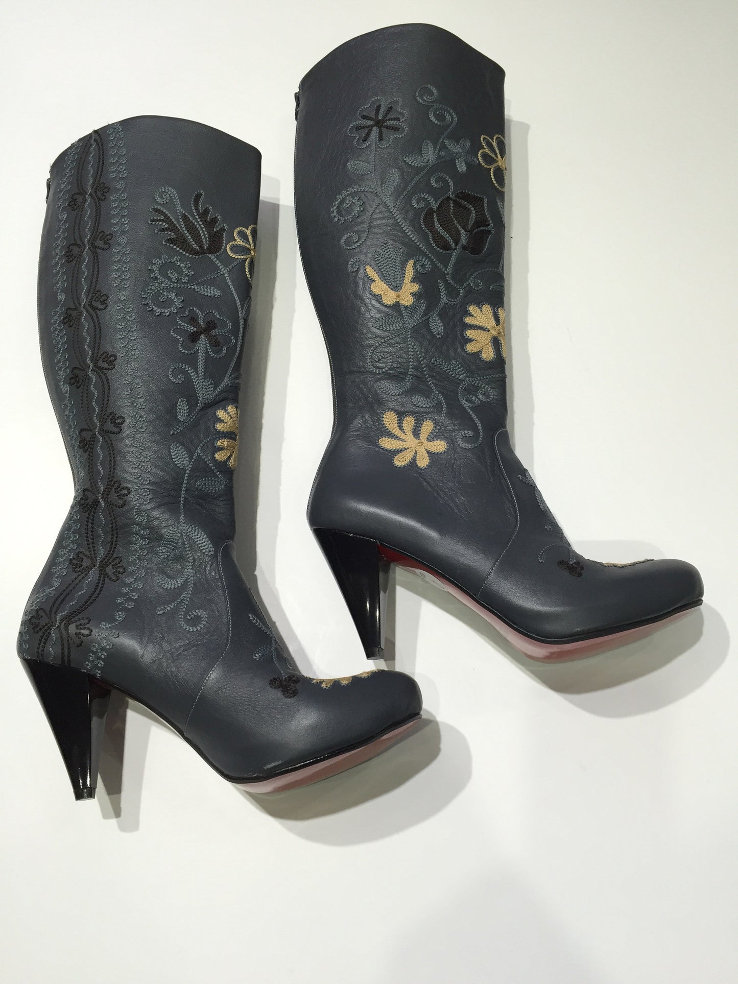 Trixi Tall Embroidered Leather 1